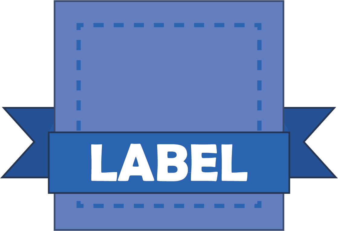 badge label